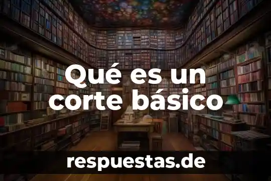Concepto claro y basico de lo que es el suicidio 3 Qué es un corte básico
