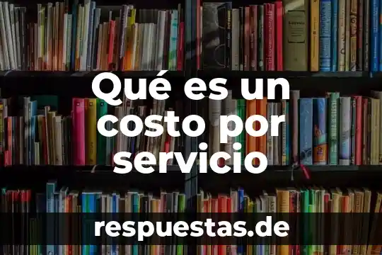 Qué es el servicio de urgencias concepto 8 Qué es un costo por servicio