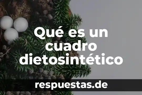 Qué es un cuadro dietosintético