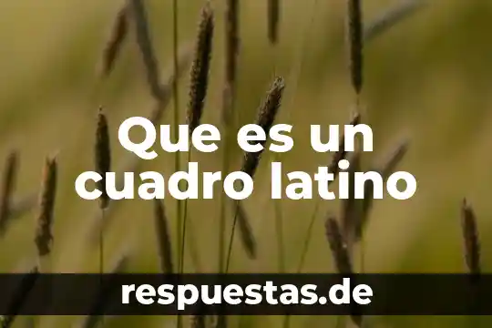 Micrómetro que es y para qué sirve 7 Que es un cuadro latino