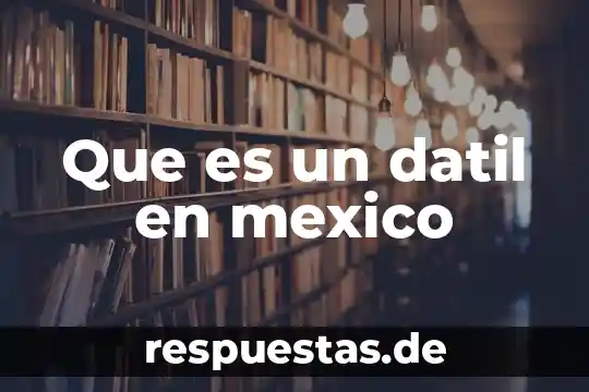 Qué es un escudo fiscal en México 8 Que es un datil en mexico