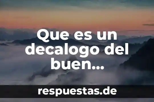 Que es ser ciudadano en democracia 3 Que es un decalogo del buen ciudadano