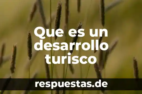 Define que es el desarrollo estabilizador 3 Que es un desarrollo turisco