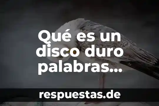 Qué es un disco duro palabras 3835857346346574