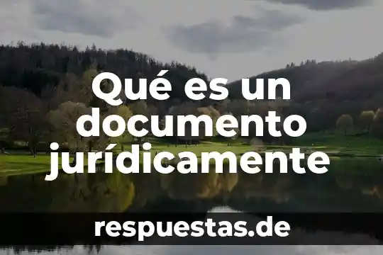 Que es documento rector de la ubv 5 Qué es un documento jurídicamente