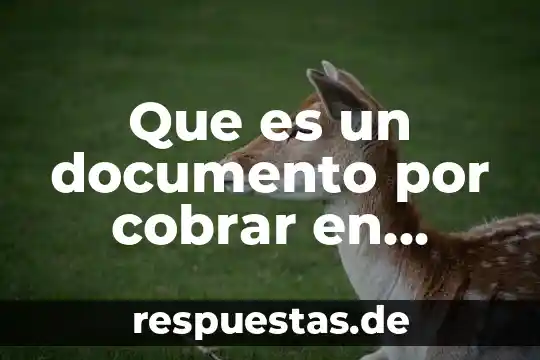 Qué es el significado de cobrar 8 Que es un documento por cobrar en contabilidad ejemplo