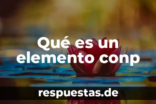 Que es un elemento en arquitectura 4 Qué es un elemento conp