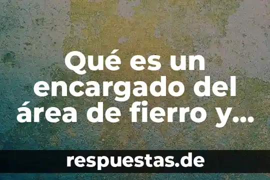 ¿Qué es mejor rodio o acero inoxidable? 3 Qué es un encargado del área de fierro y acero