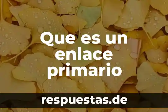 Qué es un color primario 5 Que es un enlace primario