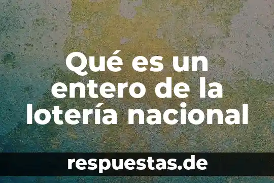 Qué es soberanía nacional Venezuela 3 Qué es un entero de la lotería nacional