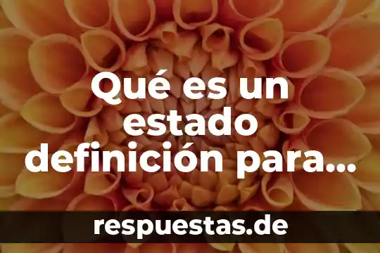 Que es un palindromo para niños 7 Qué es un estado definición para niños