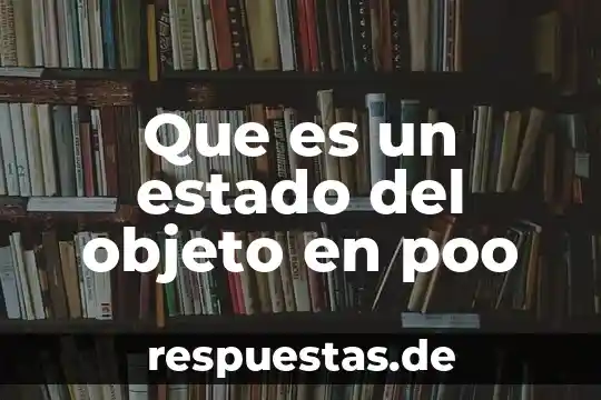 Qué es un objeto en illustrator 8 Que es un estado del objeto en poo