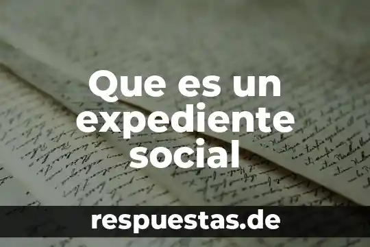 Qué es el movimiento 132 5 Que es un expediente social