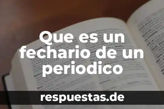 Qué es el maltrato animal en periódico 8 Que es un fechario de un periodico
