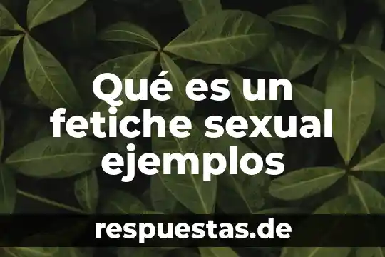 Que es la célula sexual masculina 4 Qué es un fetiche sexual ejemplos