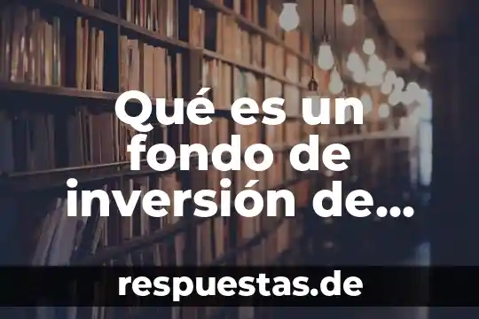 Dibujo sobre que es la sociedad de fondo una ciudad 6 Qué es un fondo de inversión de renta variable
