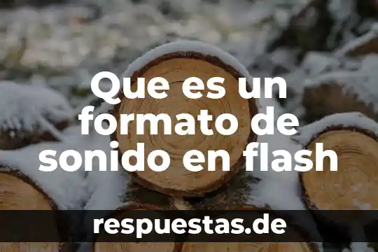 Que es ser madrina de sonido 3 Que es un formato de sonido en flash