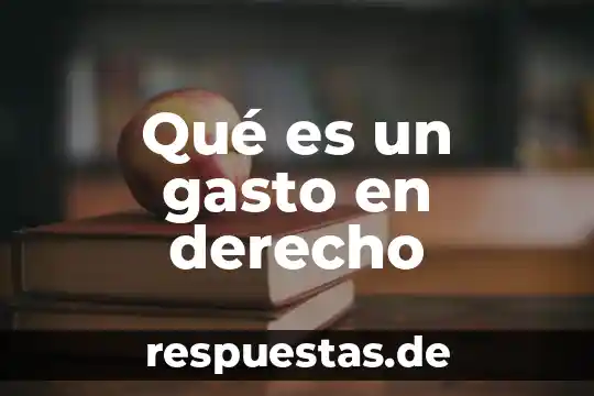 En un proyecto escrito que es la formulación 5 Qué es un gasto en derecho