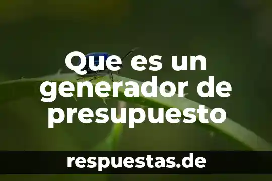 Qué es un pickup en un generador 7 Que es un generador de presupuesto