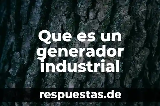 Qué es un pickup en un generador 6 Que es un generador industrial