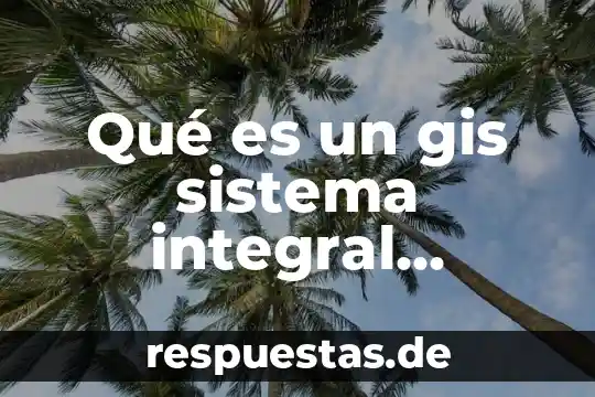 Que es sistema ventral 7 Qué es un gis sistema integral geográfico