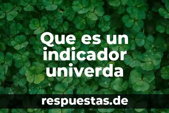 Que es un indicador con integridad 5 Que es un indicador univerda