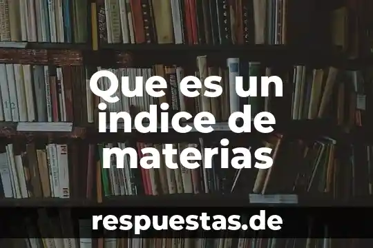 Que es el aprovisionamiento de materias primas 4 Que es un indice de materias
