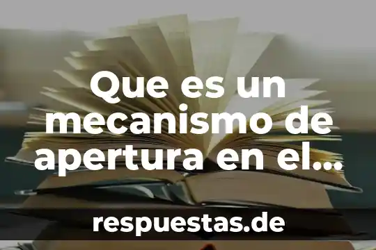 Que es el mecanismo de la producción mercantil 5 Que es un mecanismo de apertura en el sistema respiratorio