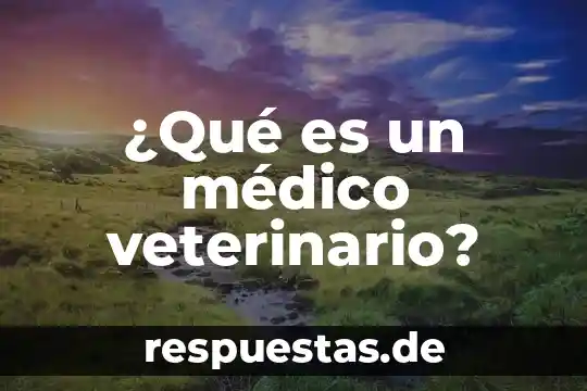 En si que es un paradigma-filosofia 5 ¿Qué es un médico veterinario?
