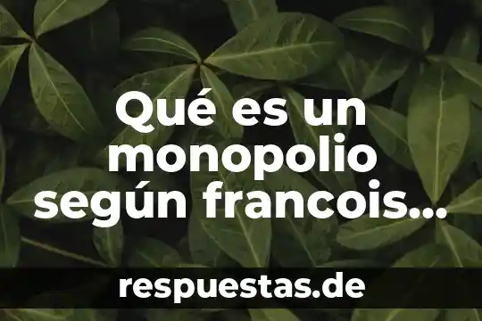 Que es un monopolio concepto 3 Qué es un monopolio según francois houtart