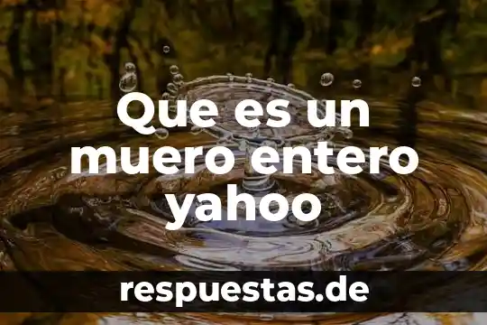 Que es tener firma electronica 8 Que es un muero entero yahoo