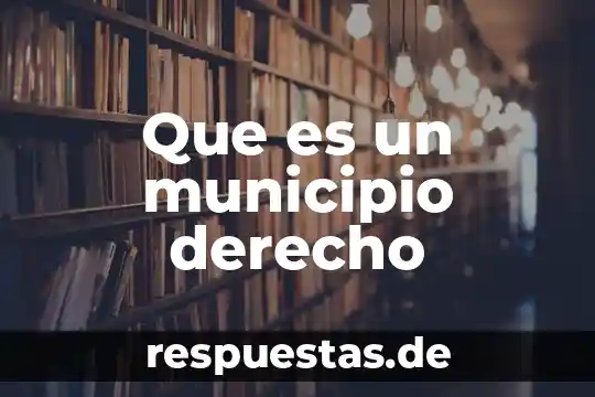 Que es ser un cabron 7 Que es un municipio derecho