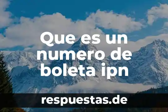 Qué es proceso de construcción de la noción del número 7 Que es un numero de boleta ipn