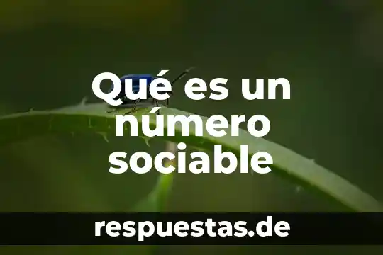 Número de Euler qué es 5 Qué es un número sociable
