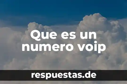 Qué es razonamiento número y un ejemplo 4 Que es un numero voip