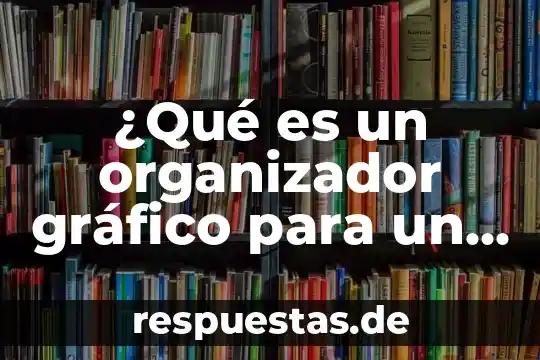 ¿Qué es un organizador gráfico para un mapa conceptual?