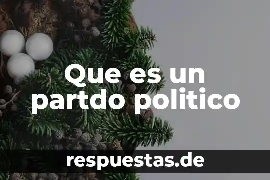 Que es un partdo politico
