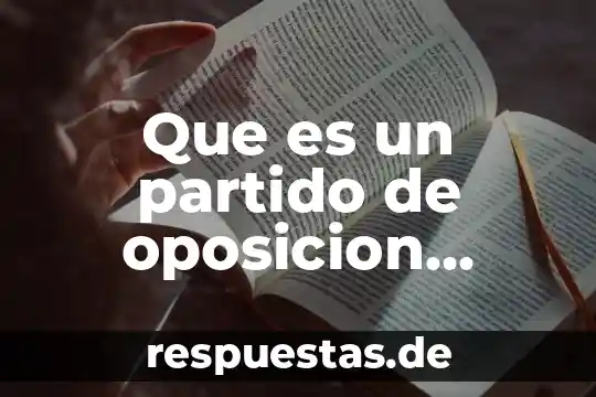 Qué es el partido político movimiento ciudadano 6 Que es un partido de oposicion yahoo