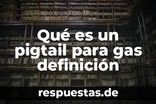 Qué es comprensión definición 7 Qué es un pigtail para gas definición