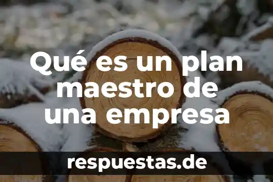 Qué es el plan maestro en arquitectura 5 Qué es un plan maestro de una empresa