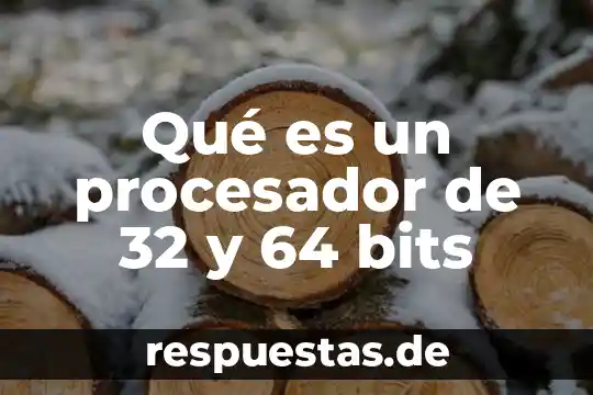 Qué es un procesador de 32 y 64 bits