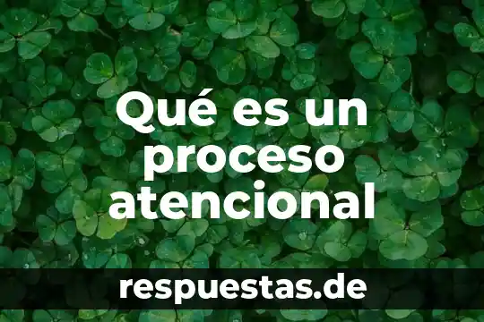 Qué es el proceso del conocimiento 8 Qué es un proceso atencional
