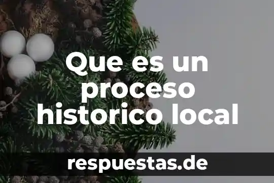 Que es un hecho historico politico 8 Que es un proceso historico local