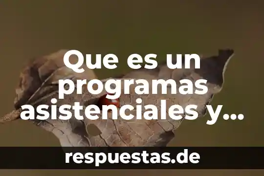 Qué es la hipótesis y variable 8 Que es un programas asistenciales y para que sirve