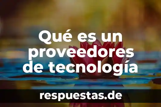Que es un simbolismo interno 6 Qué es un proveedores de tecnología