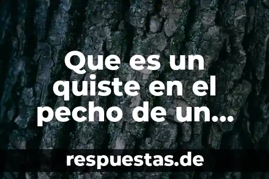 Que es la idea global de un libro 4 Que es un quiste en el pecho de un hombre