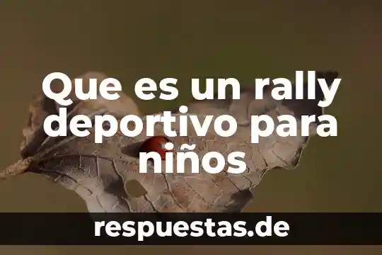 Que es el sol como enseñarle a niños pequeños 3 Que es un rally deportivo para niños