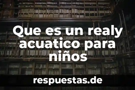 Animal acuático que es plano y redondo 4 Que es un realy acuatico para niños