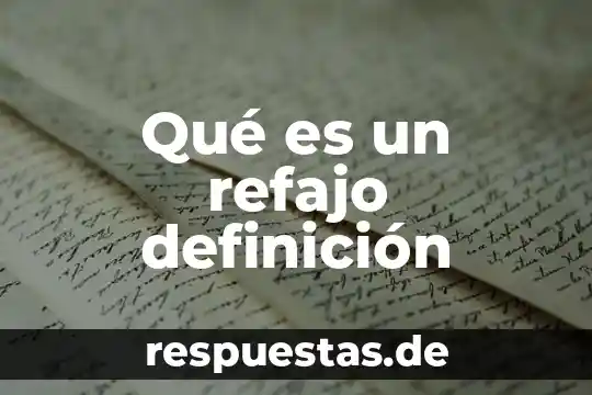 Qué es un refajo definición