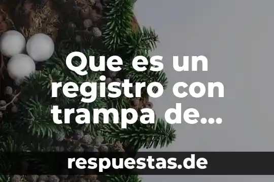 Que es un registro con trampa de grasa